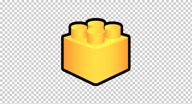 yellow lego brick png