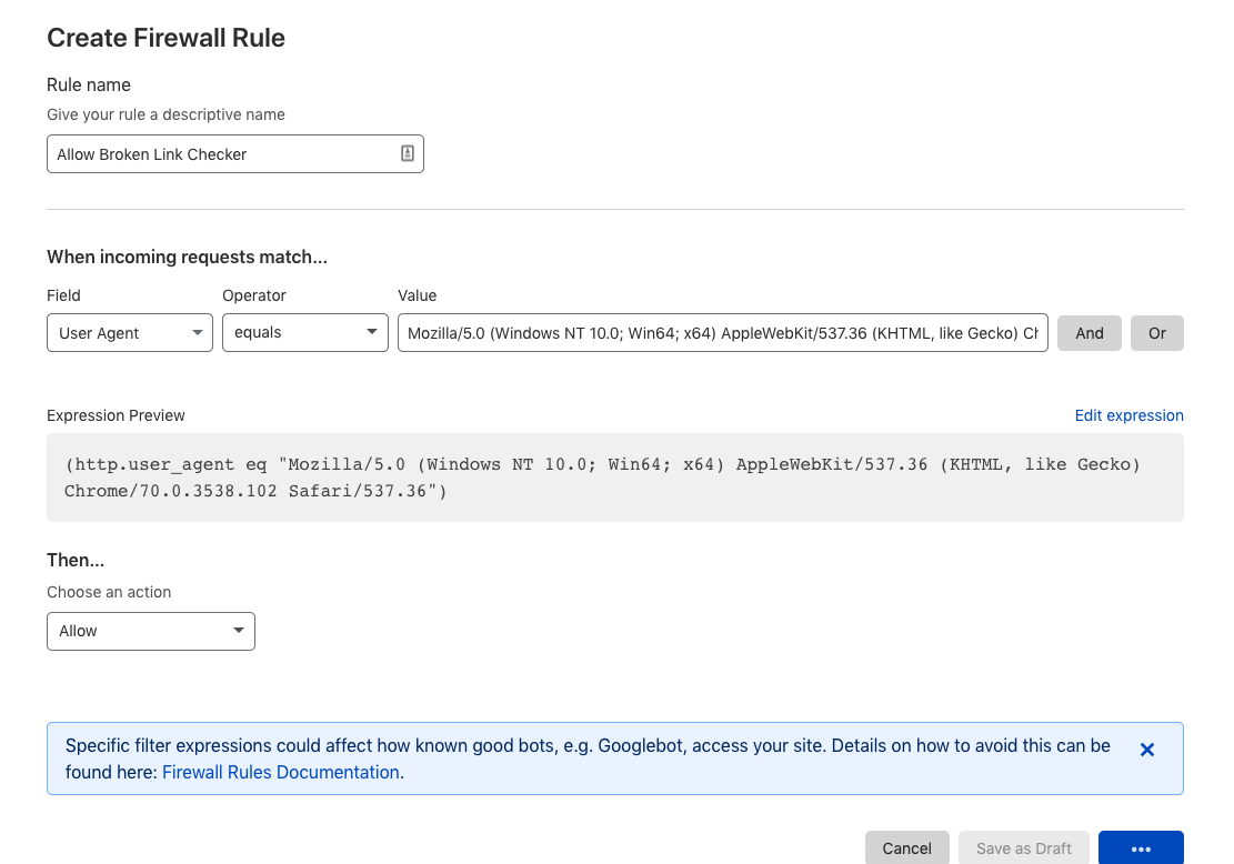 Firewall Rule